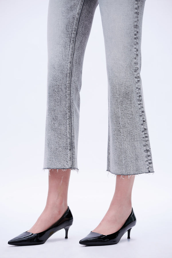 Distressed Bootcut Jeans