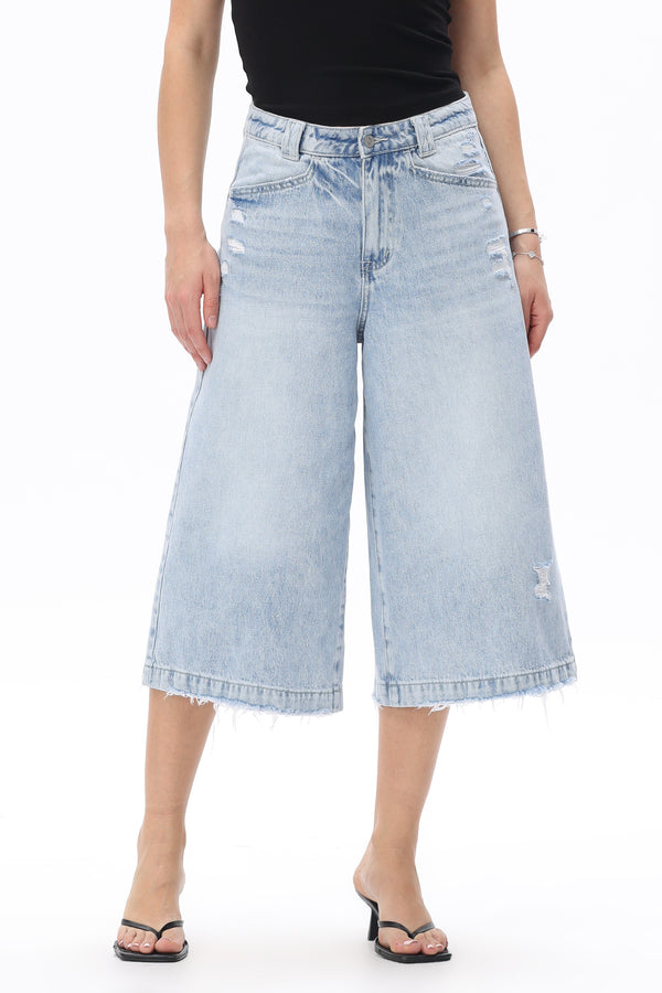 Distressed Bermuda Shorts