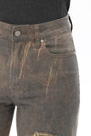 Bandana Patchwork Wide Leg Jeans