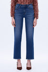 Distressed Edgy Straight Jeans