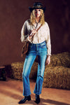 Western-Chic Bootcut Jeans