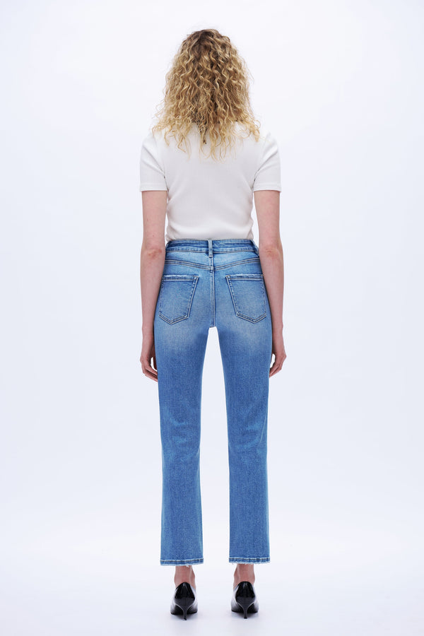 Cropped Vintage Straight Jeans
