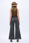 Bold Leopard Wide Leg Jeans
