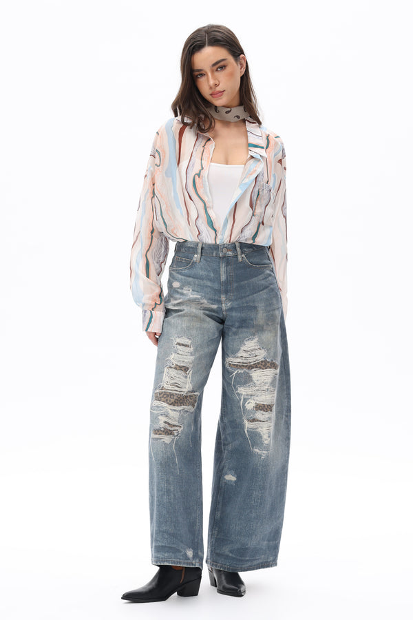 Vintage Sculpted Barrel Jeans