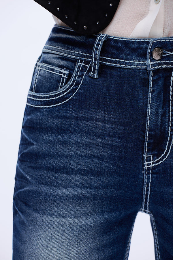 Desert Cactus Bootcut Jeans