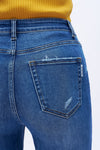 Effortless Distressed Straight Jeans