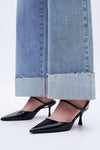 Effortless Cuffed Wide Leg Jeans