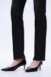 Edgy Dark Straight Jeans