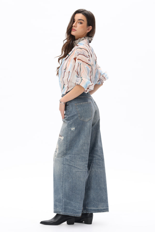 Vintage Sculpted Barrel Jeans