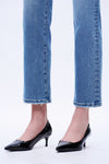Cropped Vintage Straight Jeans
