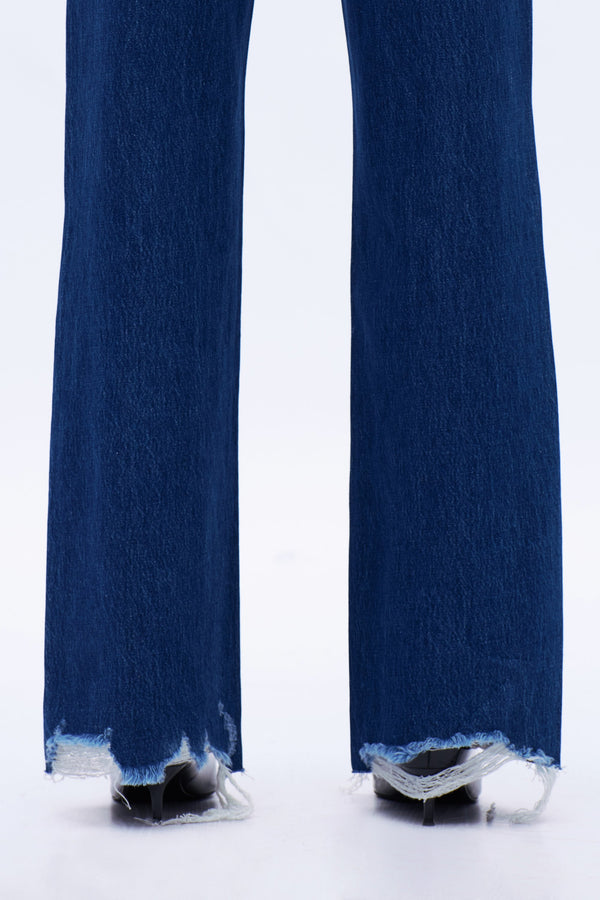 Edgy Wide Leg Jeans