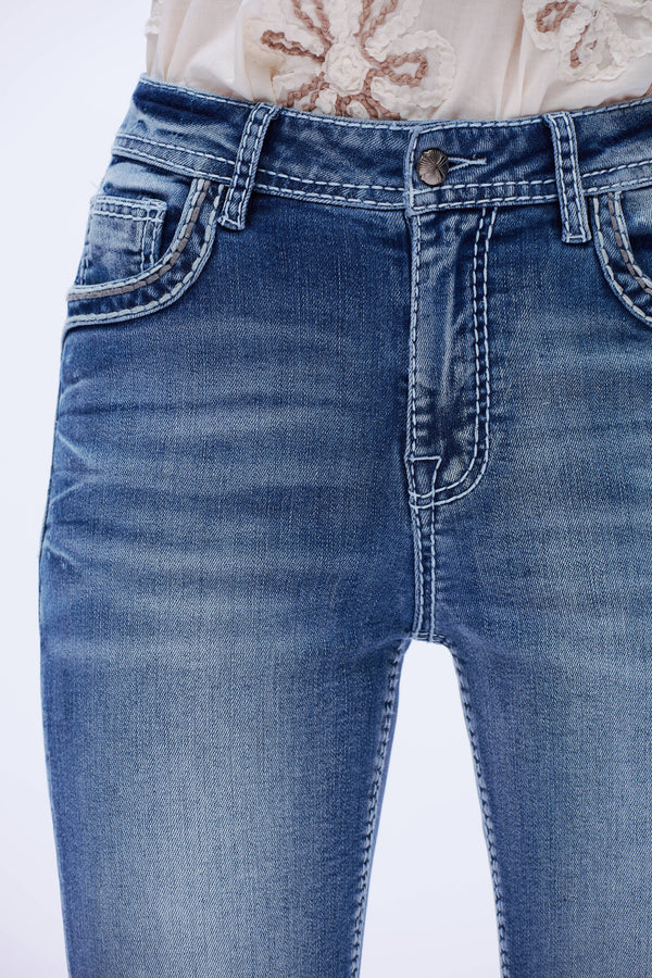 Western-Chic Bootcut Jeans