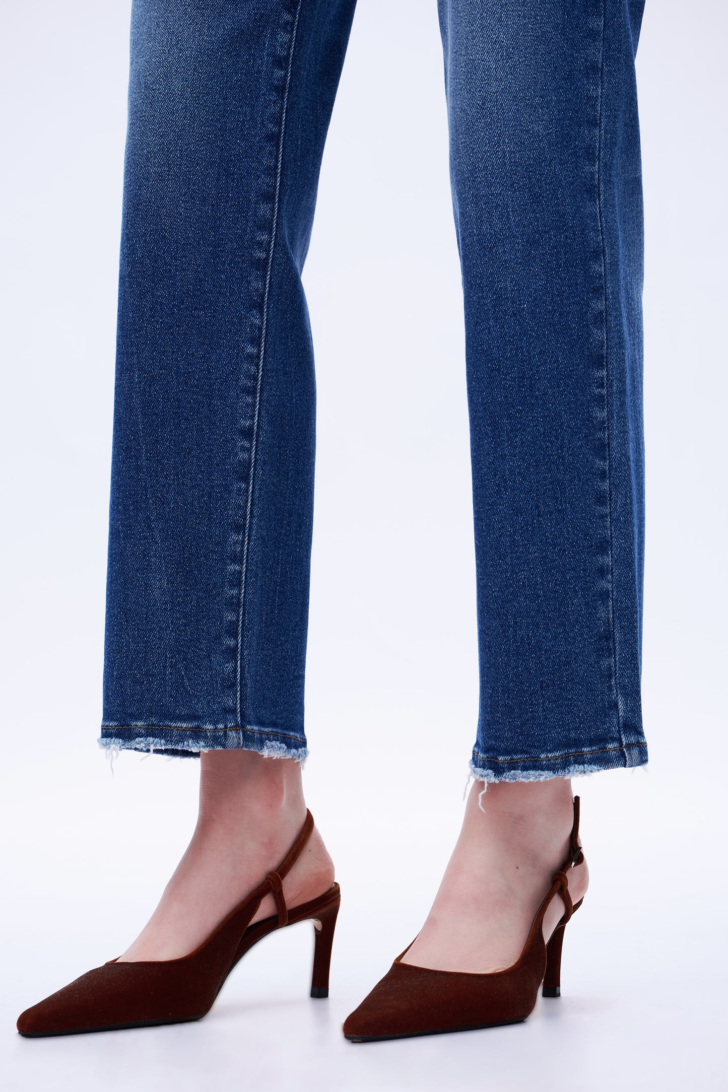 Mid Rise Straight Denim Jeans DET5004 Dark Blue