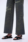 Bold Leopard Wide Leg Jeans