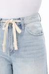 Breezy Rope-Tie Wide Leg Jeans