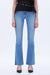 Frayed-Cuff Retro Bootcut Jeans