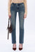 Retro-Luxe Slim Straight Jeans