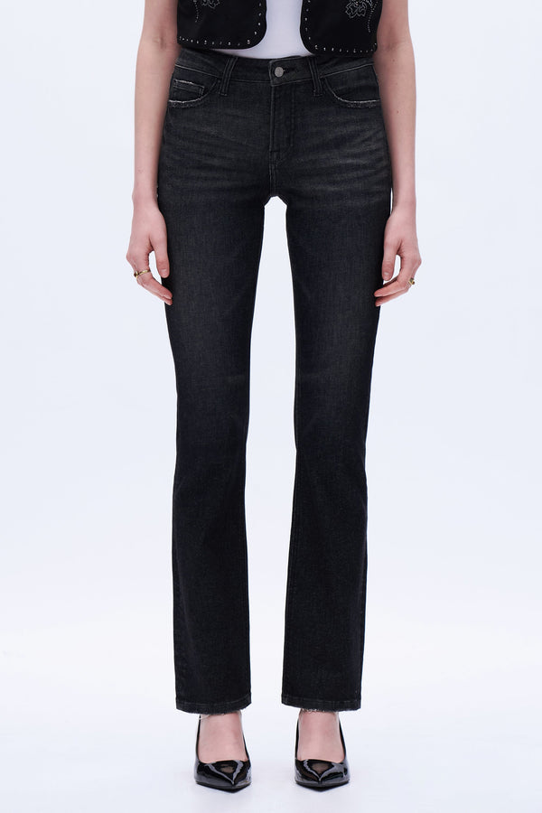 Edgy Dark Straight Jeans