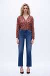 Distressed Edgy Straight Jeans
