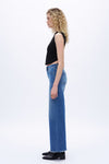 Trendy Distressed Wide Leg Jeans