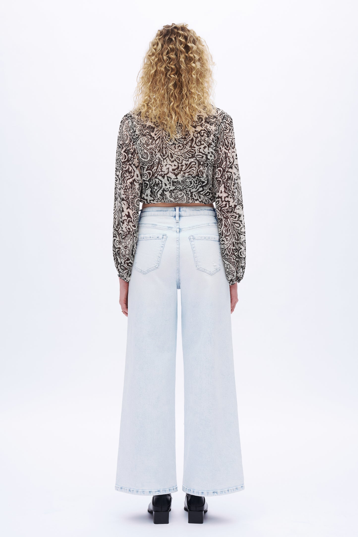 High Rise Denim Jeans DEW8013 Light Blue