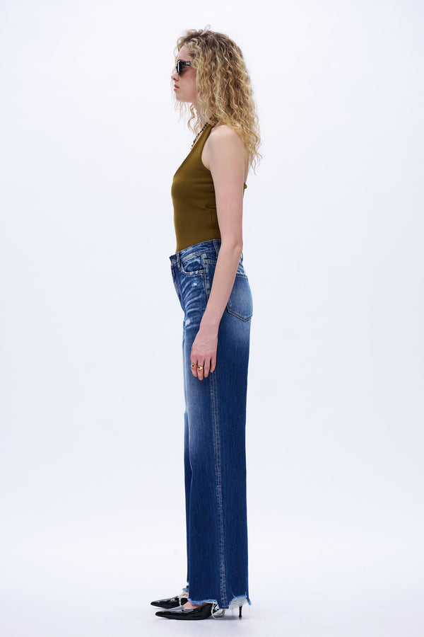 Edgy Wide Leg Jeans
