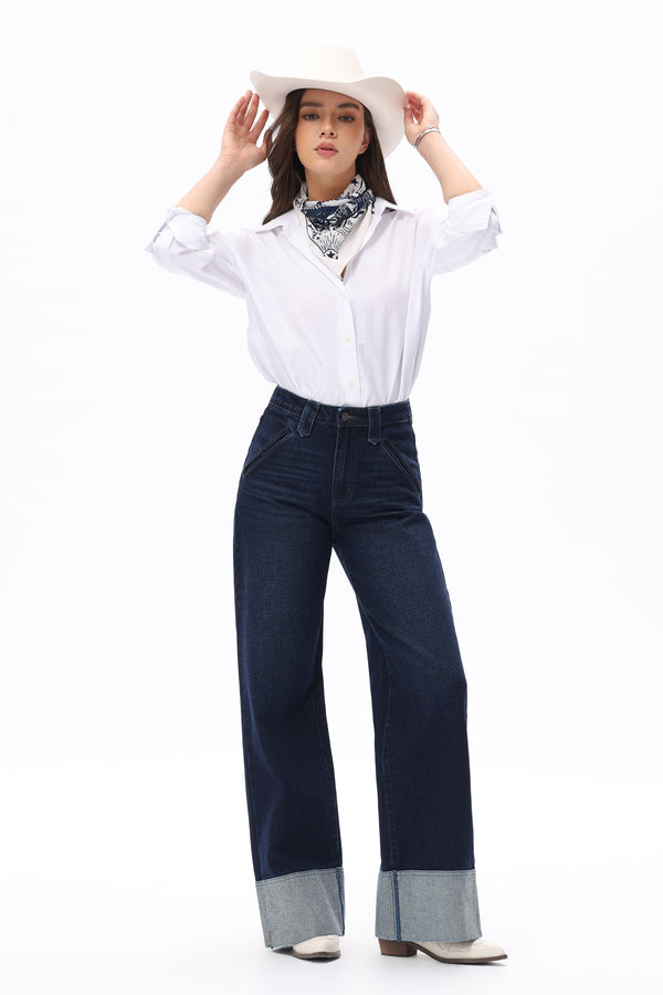 Iconic Wide Leg Jeans