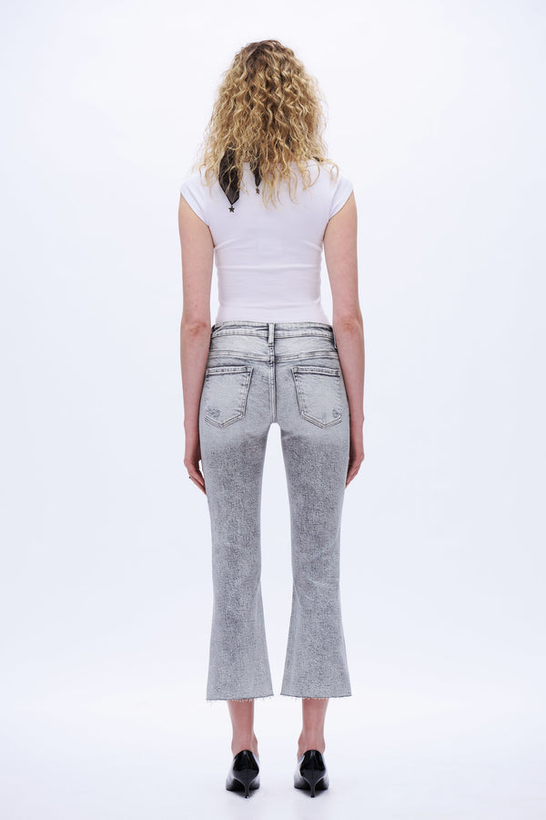 Distressed Bootcut Jeans