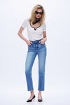 Cropped Vintage Straight Jeans