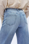 Effortless Cuffed Wide Leg Jeans