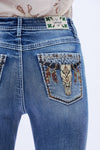 Western-Chic Bootcut Jeans