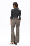 Bandana Patchwork Wide Leg Jeans