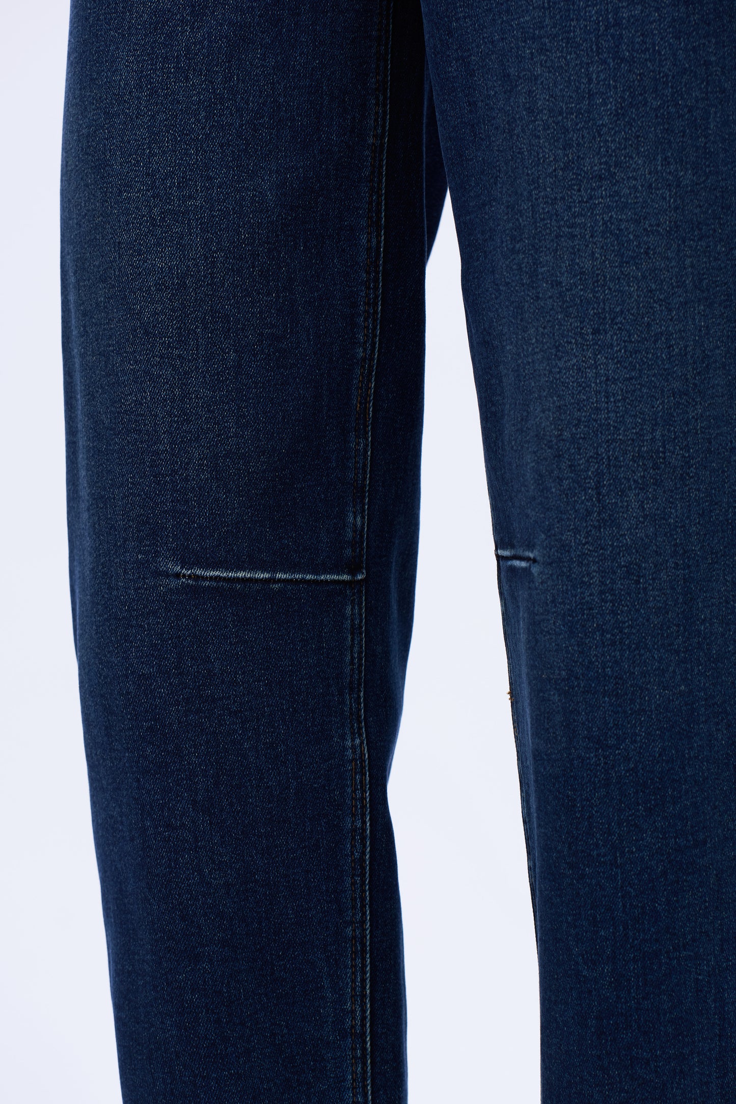 High Rise Slim Barrel Denim Jeans DEOX002 Dark Blue