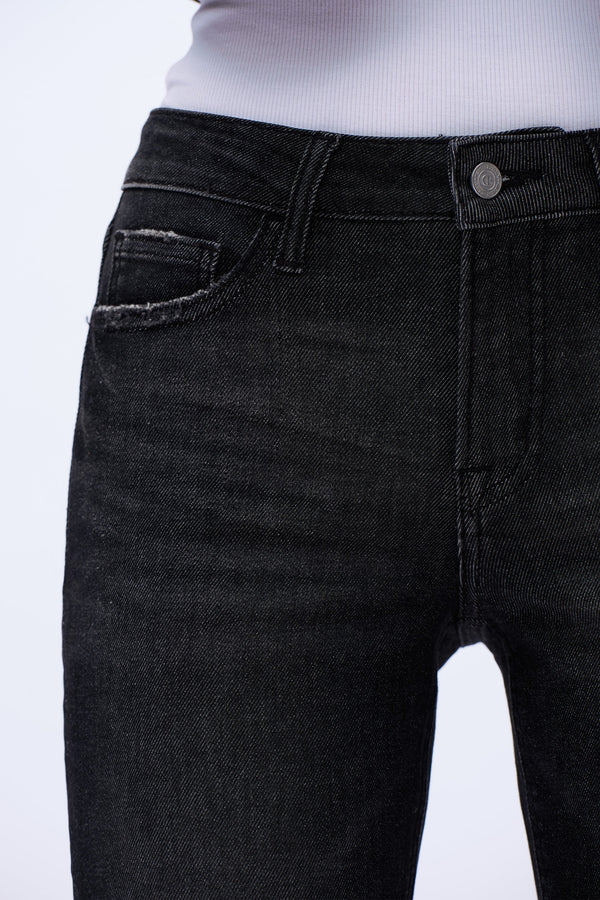 Edgy Dark Straight Jeans
