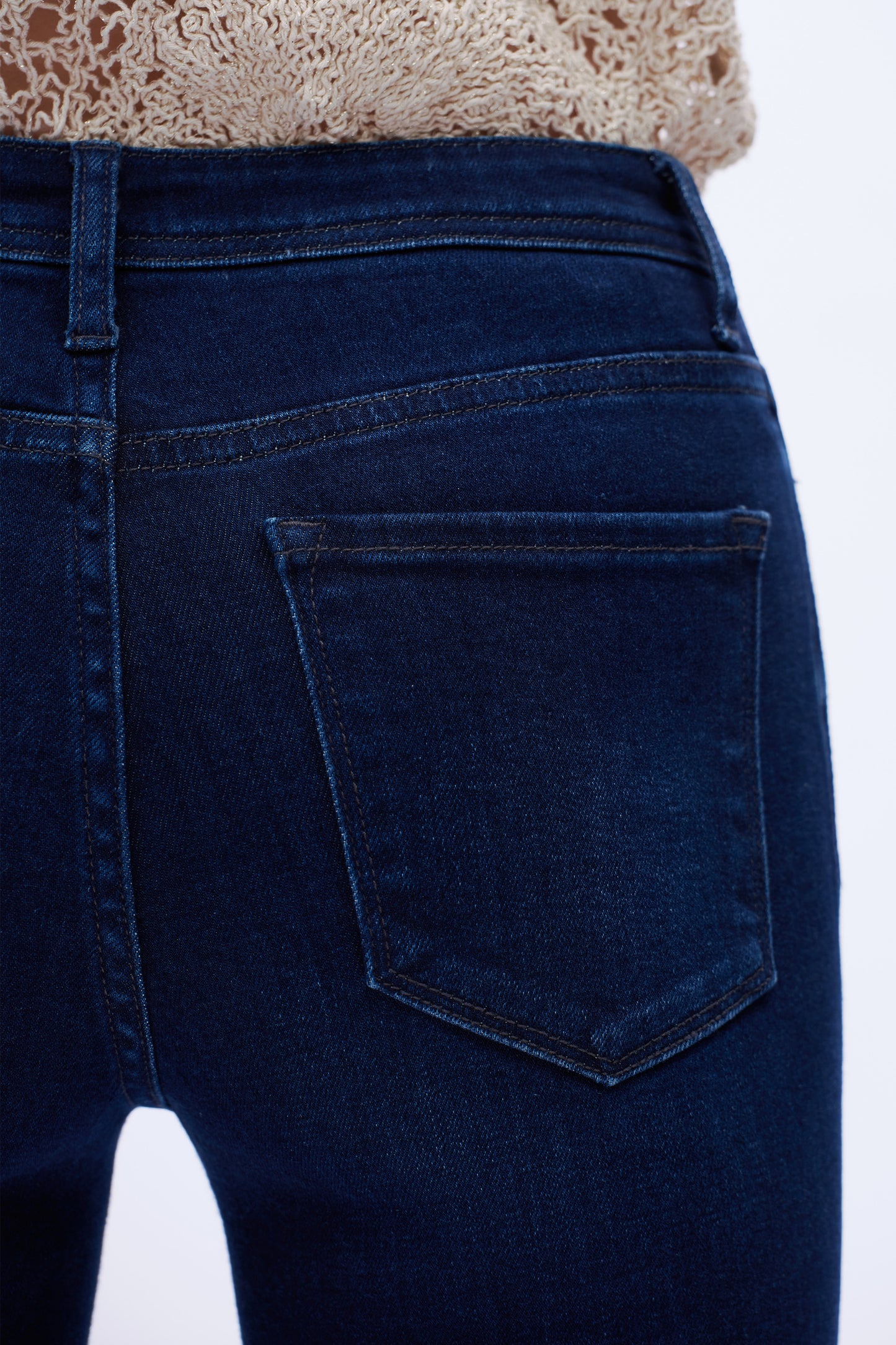 High Rise Skinny Dark Blue Denim Jeans DESM2001 Dark Blue