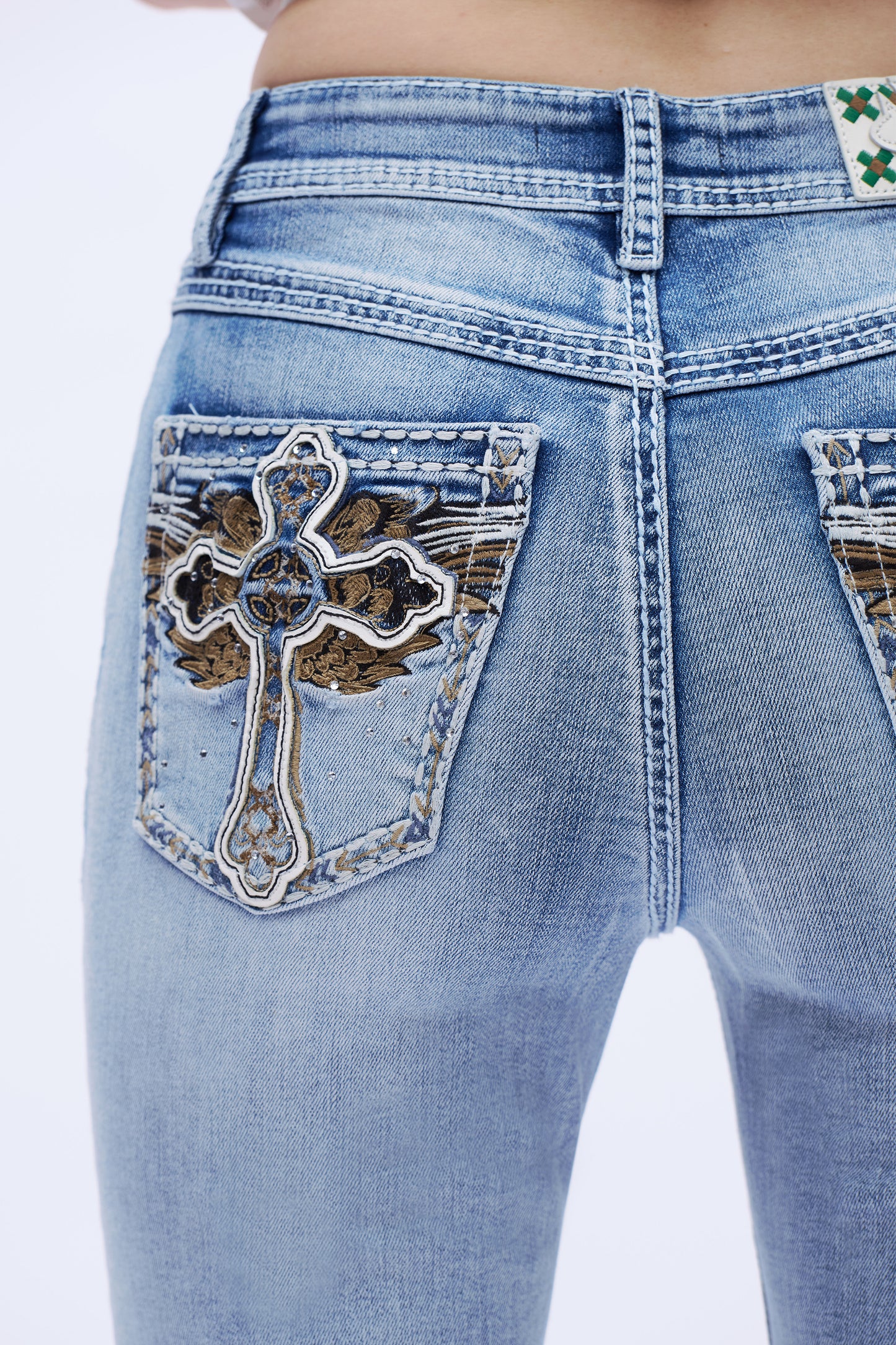 Western Spirit Embellished Embroidered Jeans