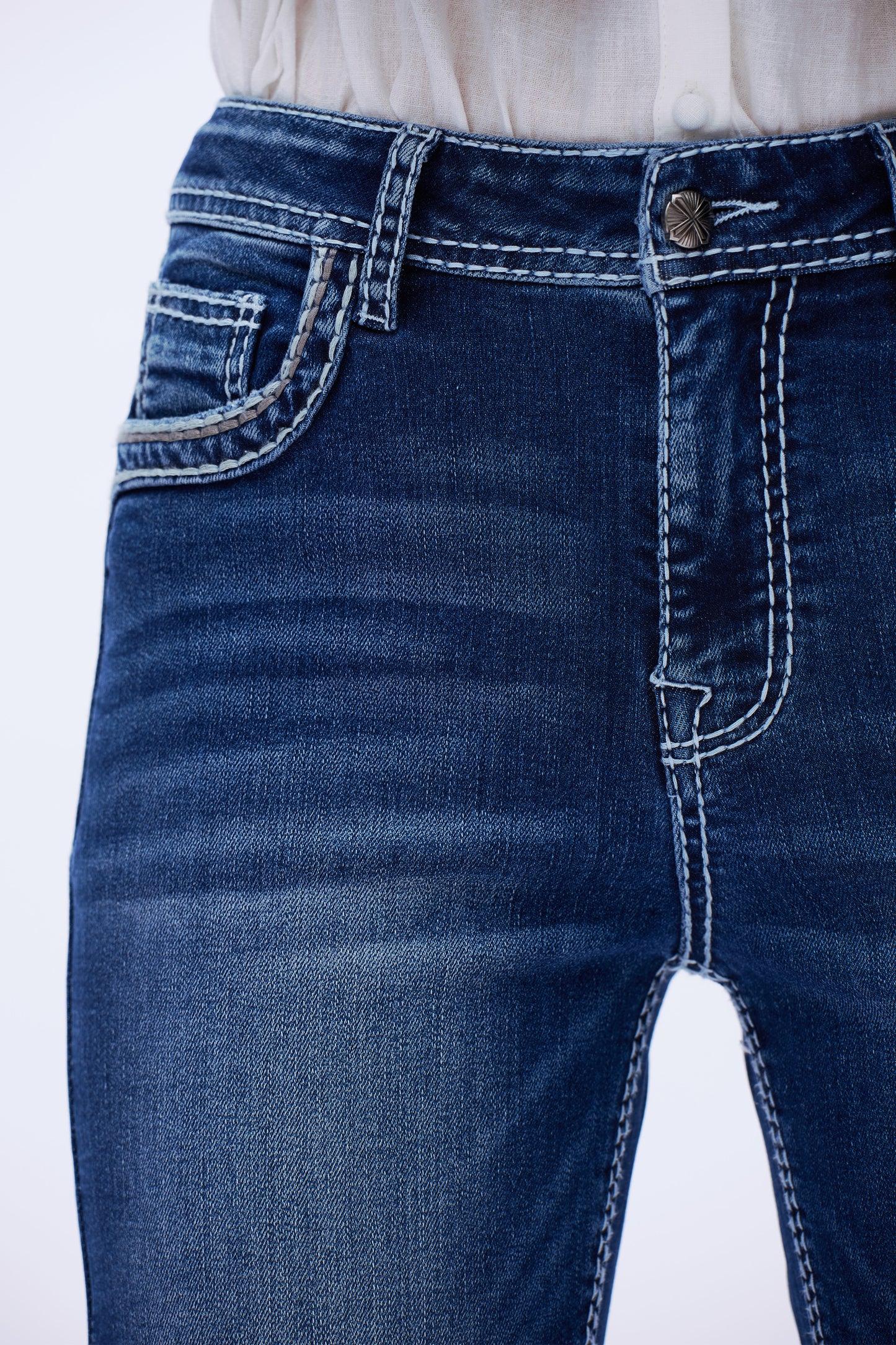 Western Spirit Embellished Embroidered Jeans