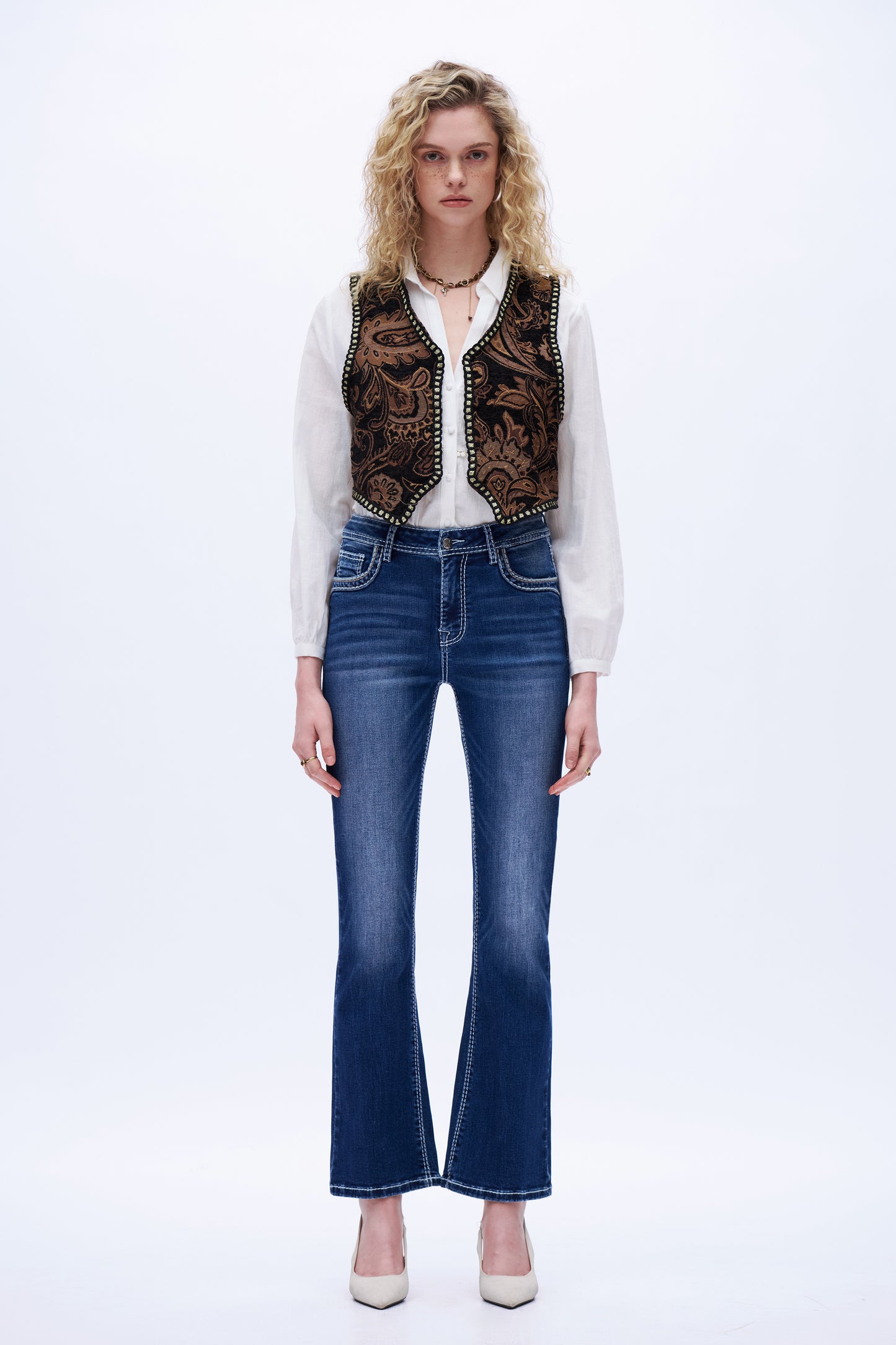 Western Spirit Embellished Embroidered Jeans
