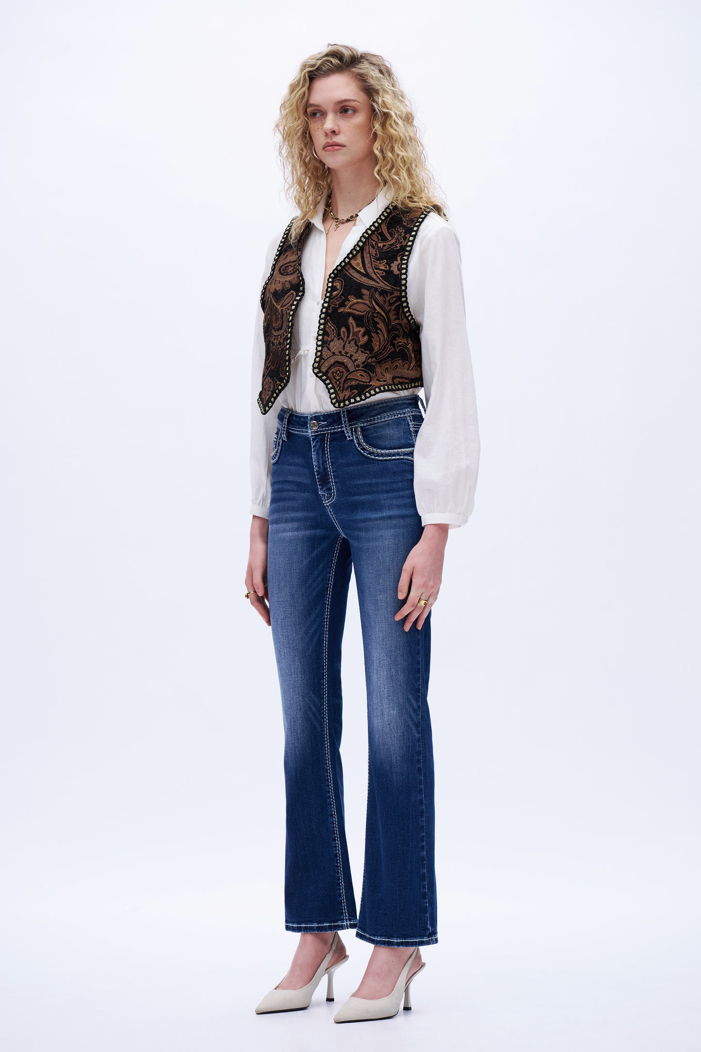 Western Spirit Embellished Embroidered Jeans