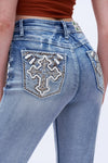 Western-Inspired Straight Jeans