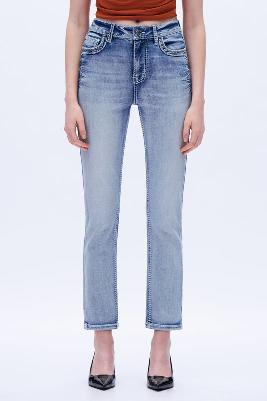 Western Spirit Embellished Embroidered Jeans