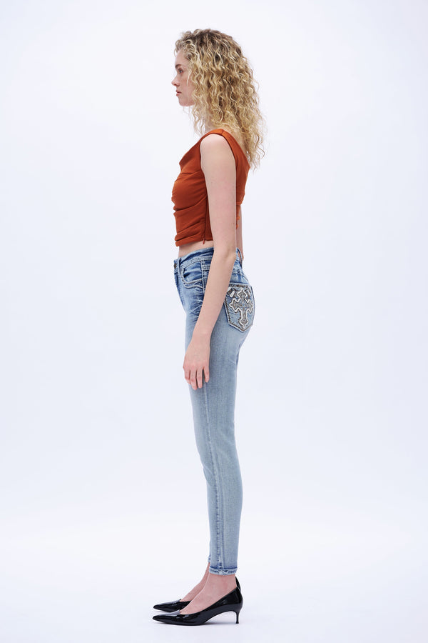 Western-Inspired Straight Jeans
