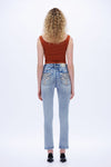Western-Inspired Straight Jeans